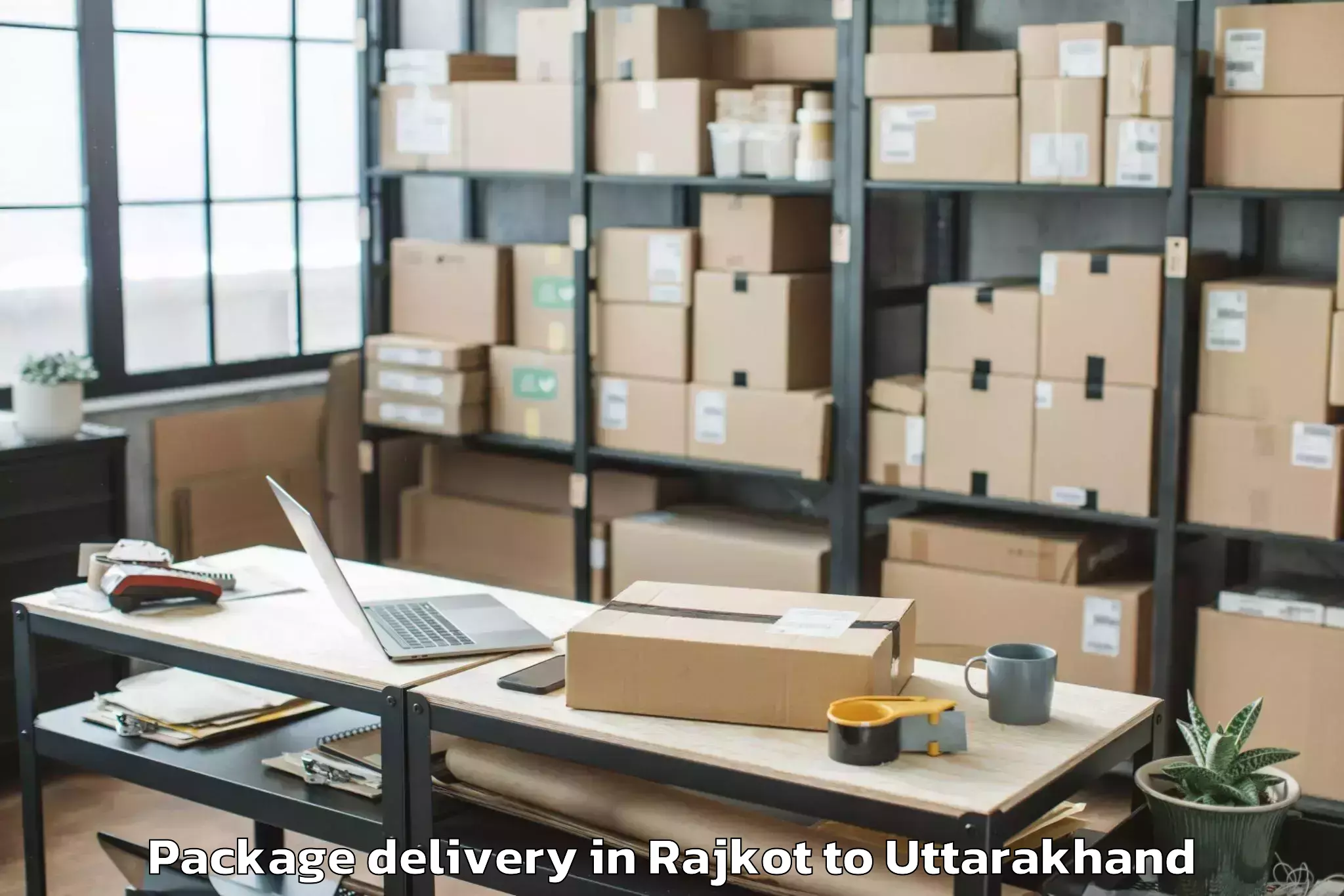 Hassle-Free Rajkot to Rudrapur Package Delivery